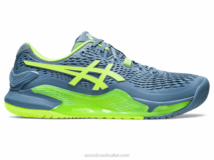 resolução de gel 9 462T366 azul aço/verde perigoso Asics