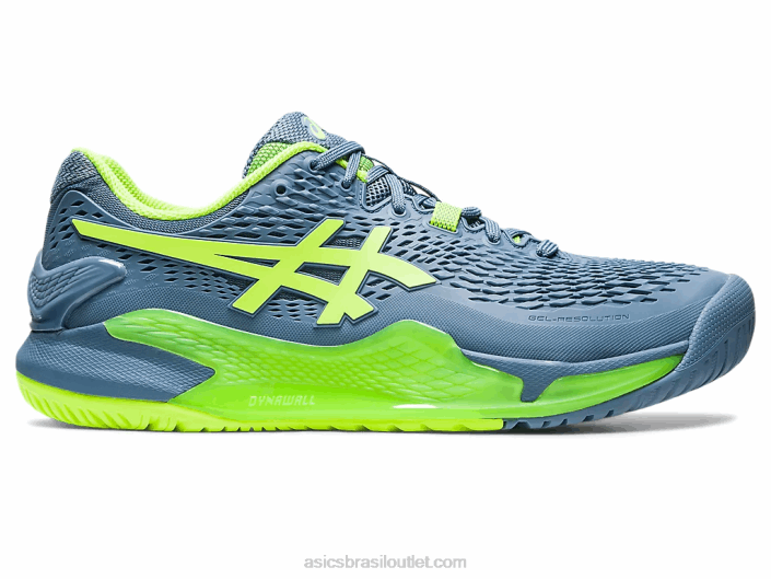 resolução de gel 9 de largura 462T364 azul aço/verde perigoso Asics