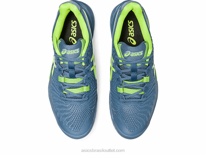 resolução de gel 9 de largura 462T364 azul aço/verde perigoso Asics