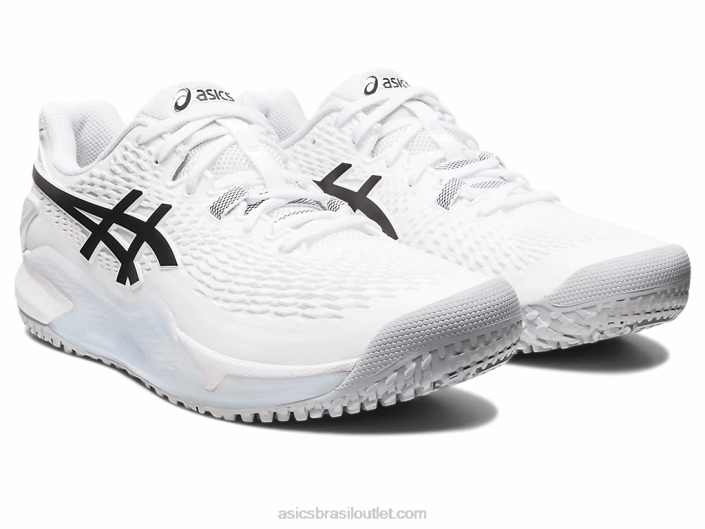 resolução de gel 9 oc 462T507 Branco preto Asics