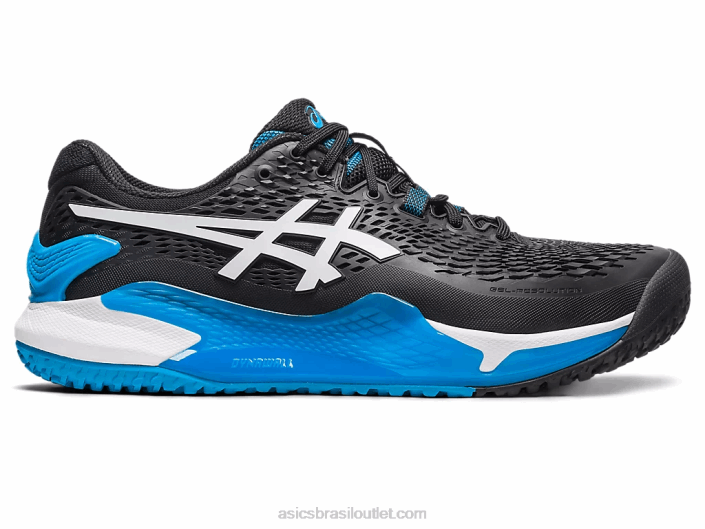 resolução de gel 9 oc de largura 462T567 Preto branco Asics
