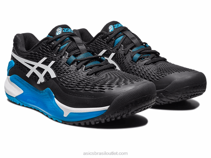 resolução de gel 9 oc de largura 462T567 Preto branco Asics