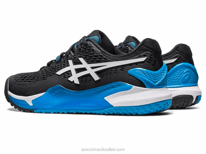resolução de gel 9 oc de largura 462T567 Preto branco Asics