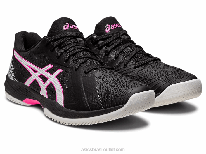 solução rápida ff 462T513 preto/rosa quente Asics