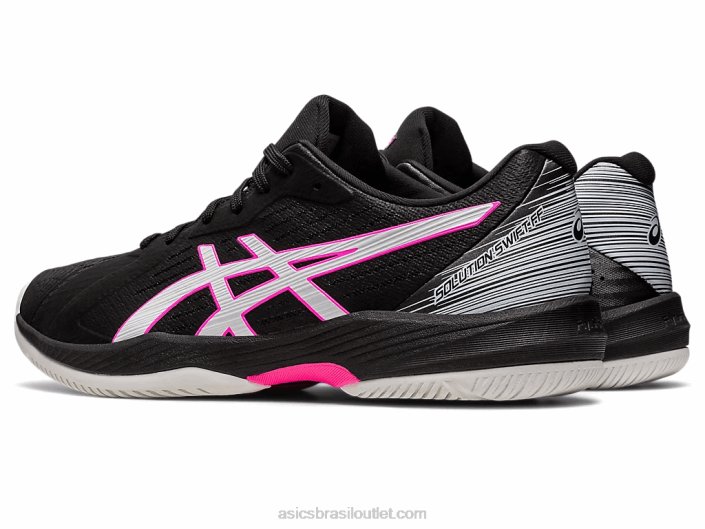 solução rápida ff 462T513 preto/rosa quente Asics