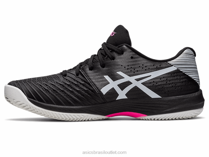 solução rápida ff argila 462T537 preto/rosa quente Asics