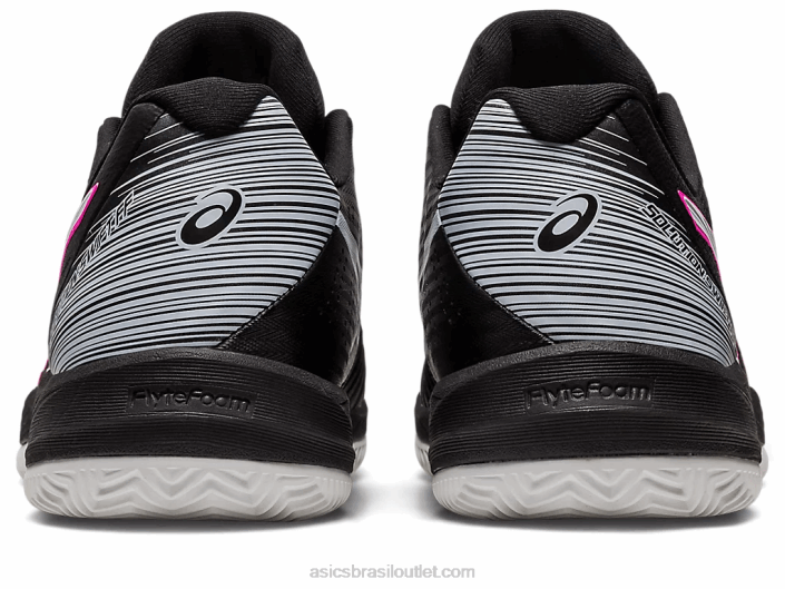 solução rápida ff argila 462T537 preto/rosa quente Asics