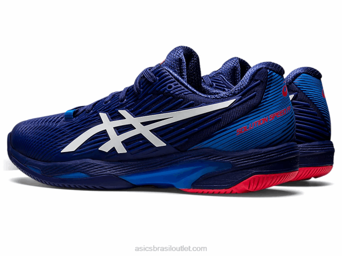 velocidade da solução ff 2 462T1151 mergulho azul/branco Asics