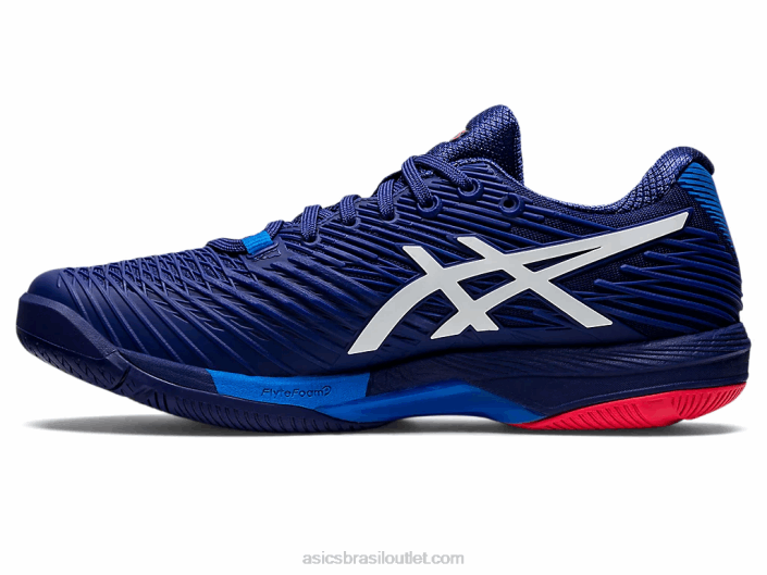 velocidade da solução ff 2 462T1151 mergulho azul/branco Asics