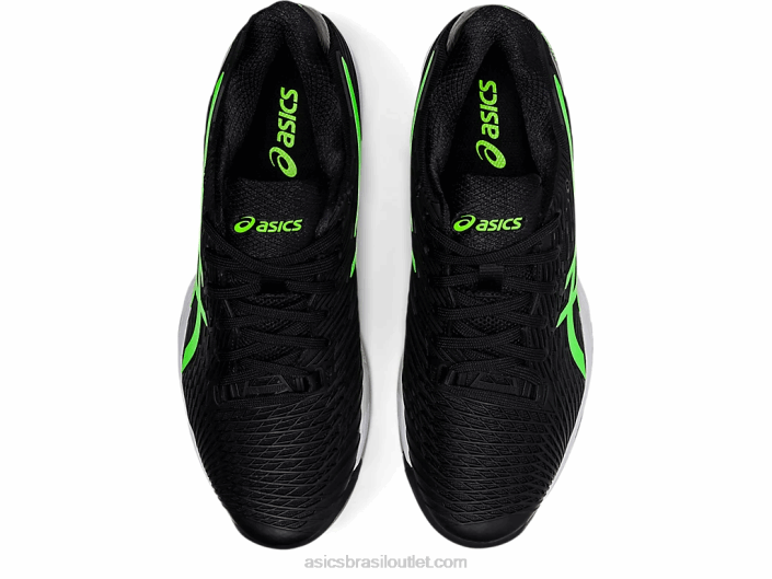 velocidade da solução ff 2 462T1541 lagartixa preta/verde Asics