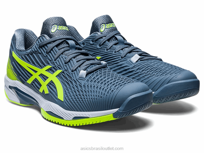 velocidade da solução ff 2 462T345 azul aço/verde perigoso Asics
