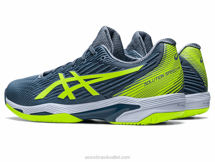 velocidade da solução ff 2 462T345 azul aço/verde perigoso Asics