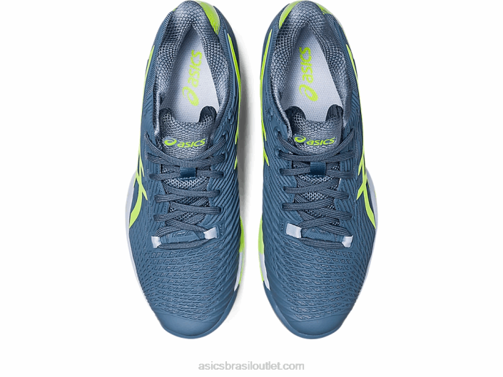 velocidade da solução ff 2 462T345 azul aço/verde perigoso Asics
