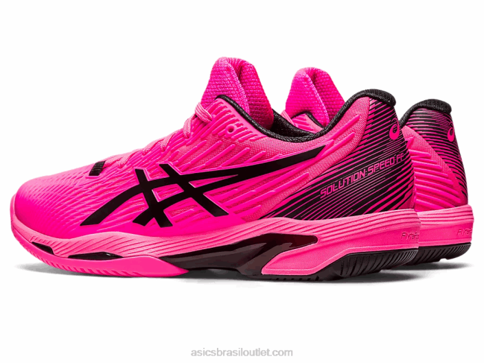 velocidade da solução ff 2 462T48 rosa choque/preto Asics