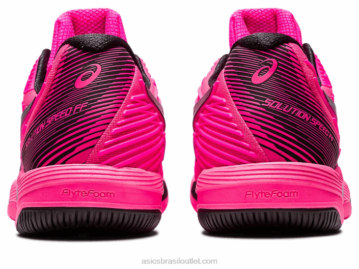 velocidade da solução ff 2 462T48 rosa choque/preto Asics