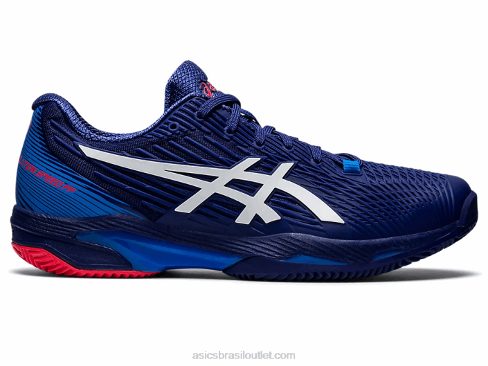 velocidade da solução ff 2 argila 462T1156 mergulho azul/branco Asics