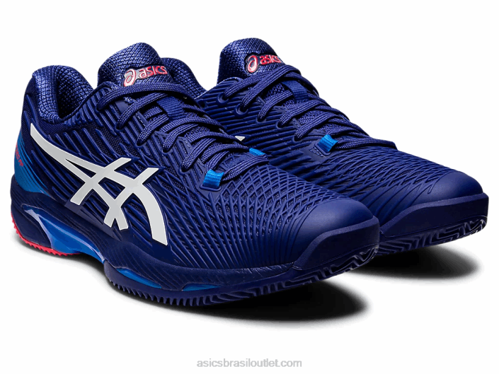 velocidade da solução ff 2 argila 462T1156 mergulho azul/branco Asics