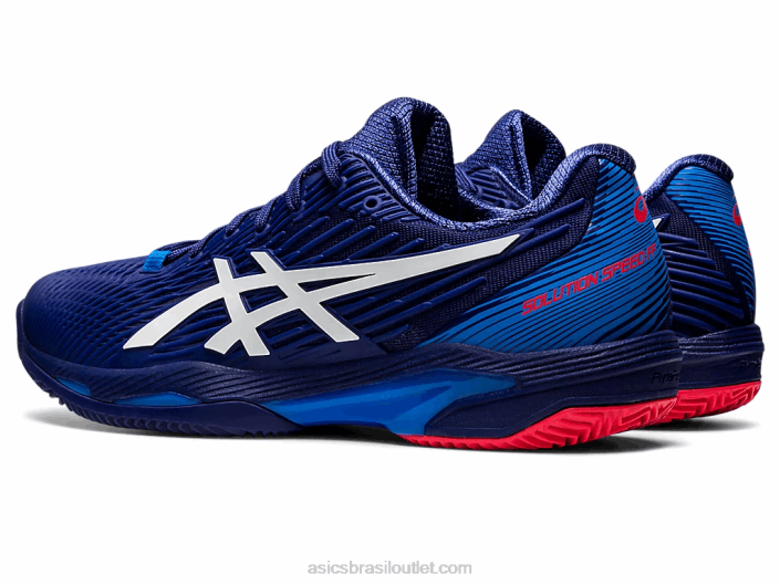 velocidade da solução ff 2 argila 462T1156 mergulho azul/branco Asics