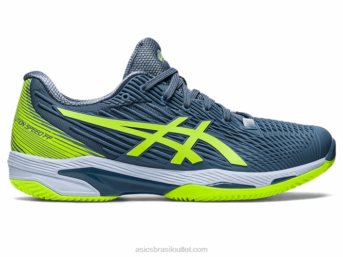 velocidade da solução ff 2 argila 462T470 azul aço/verde perigoso Asics