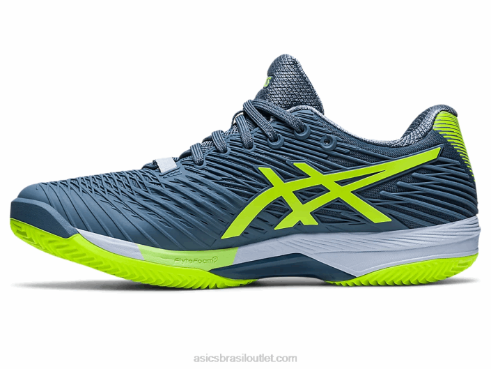 velocidade da solução ff 2 argila 462T470 azul aço/verde perigoso Asics