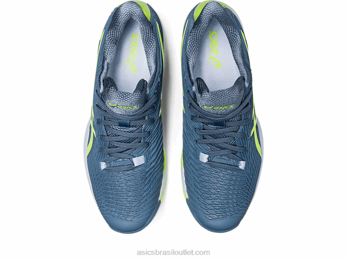 velocidade da solução ff 2 argila 462T470 azul aço/verde perigoso Asics
