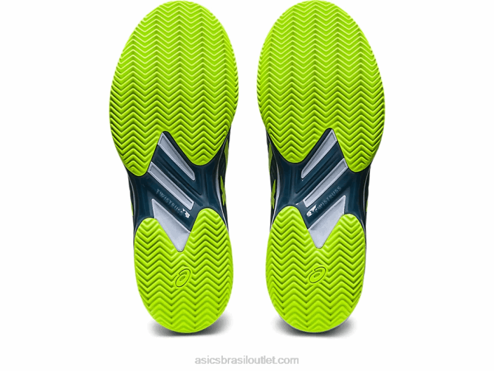 velocidade da solução ff 2 argila 462T470 azul aço/verde perigoso Asics