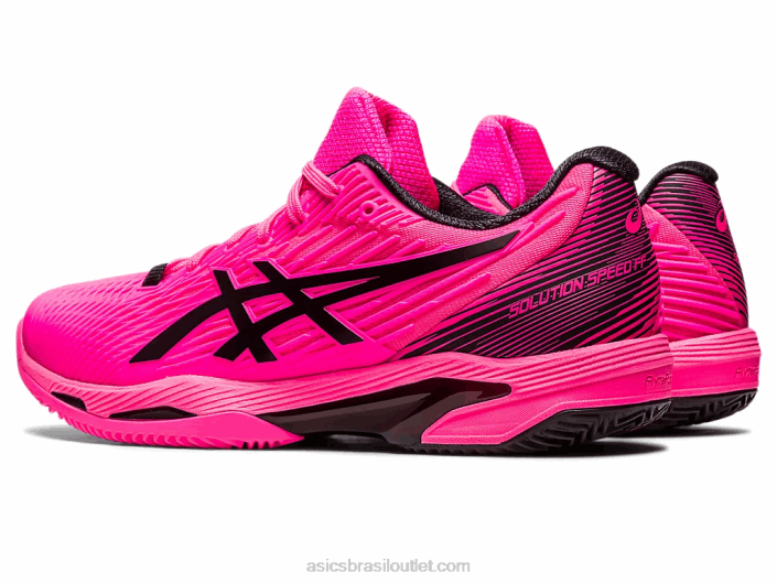 velocidade da solução ff 2 argila 462T50 rosa choque/preto Asics
