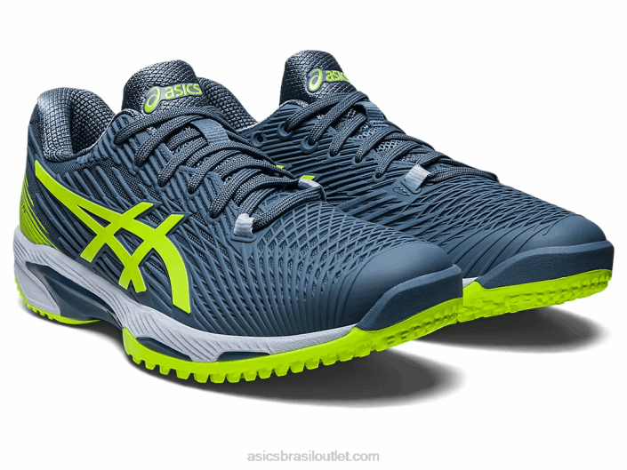 velocidade da solução ff 2 oc 462T562 azul aço/verde perigoso Asics