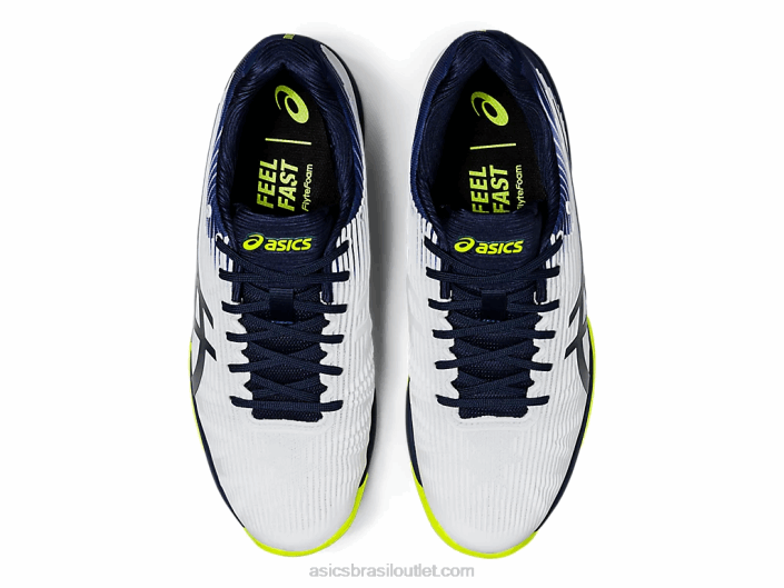 velocidade da solução ff 462T2068 branco/pavão Asics