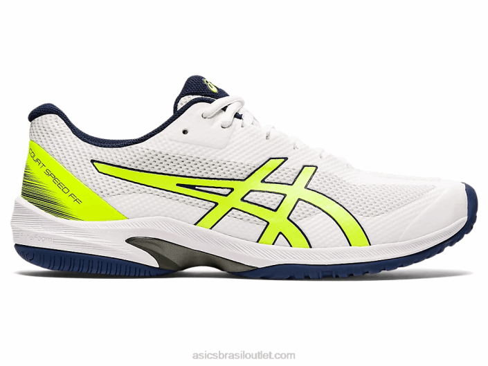 velocidade de corte ff 462T2054 branco/amarelo de segurança Asics