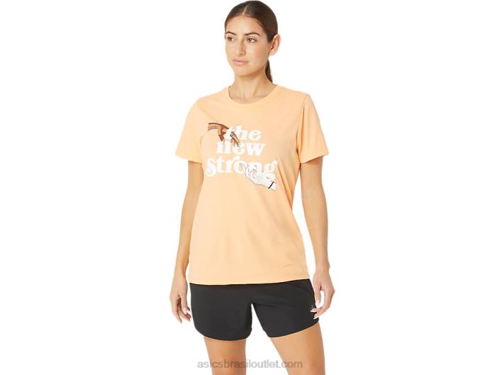 a nova camiseta de corrida forte para mulheres 462T2232 duna de verão Asics