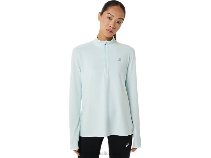 conjunto pronto de meio zíper feminino 462T2912 mar calmante Asics