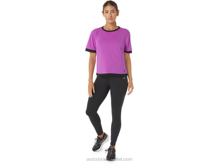 kate mesh manga curta feminina 462T2748 orquídea Asics