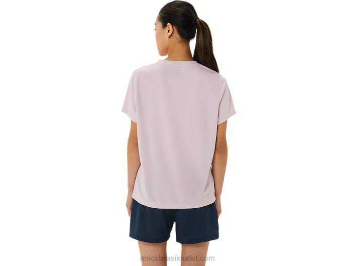 lam ready-set ii feminino manga curta 462T3268 mal subiu Asics