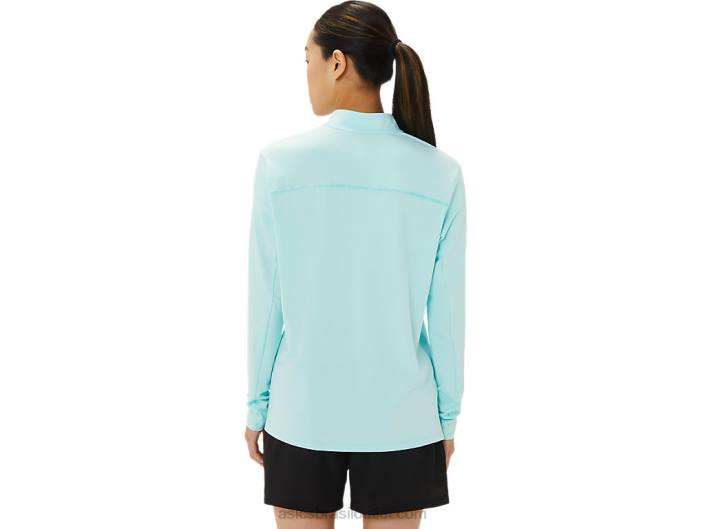 meia zip lam pronta para mulher 462T3307 azul claro/azul francês Asics