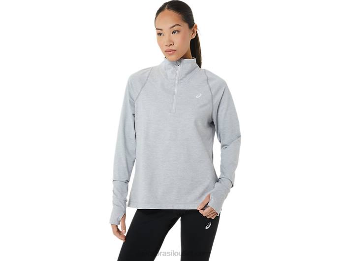 meio fecho de correr thermopolis de mulher 462T2920 urze cinza claro Asics