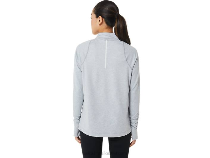 meio fecho de correr thermopolis de mulher 462T2920 urze cinza claro Asics