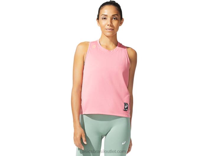 tanque de sakura feminino 462T3970 pétala de pêssego Asics