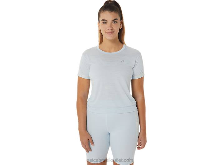 top de corrida feminino 462T2245 céu/creme Asics
