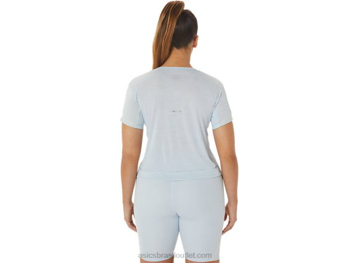 top de corrida feminino 462T2245 céu/creme Asics