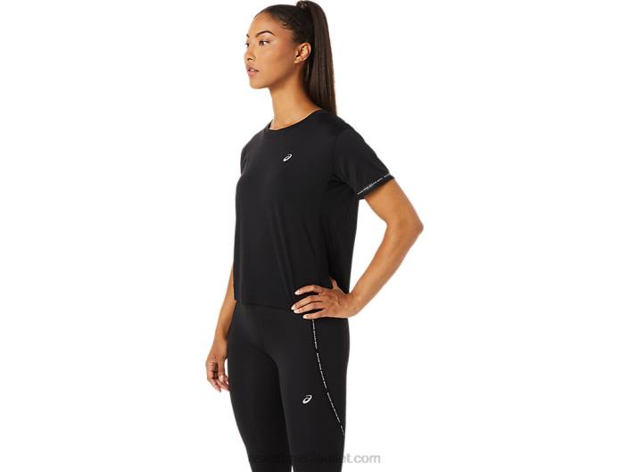 top de corrida feminino 462T3330 desempenho preto Asics