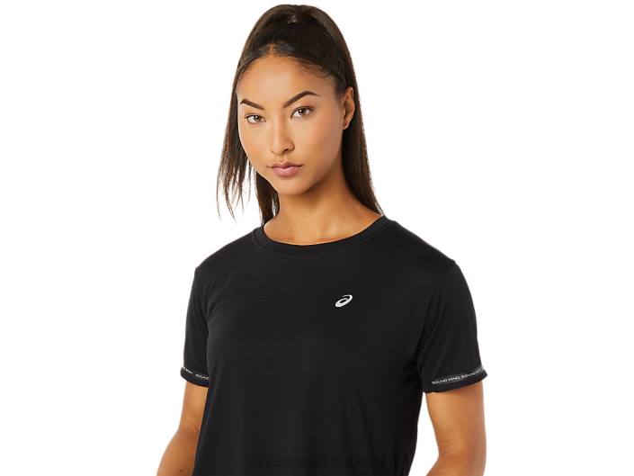 top de corrida feminino 462T3330 desempenho preto Asics