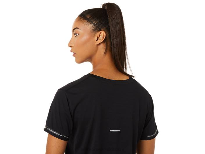 top de corrida feminino 462T3330 desempenho preto Asics