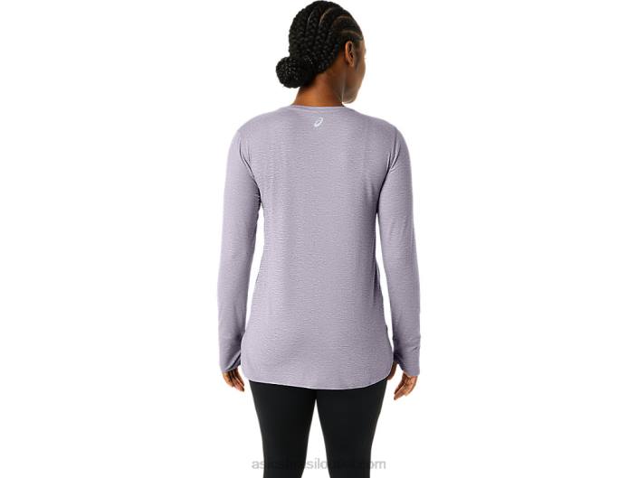 top de manga comprida urze feminino 462T2304 urze violeta crepúsculo Asics