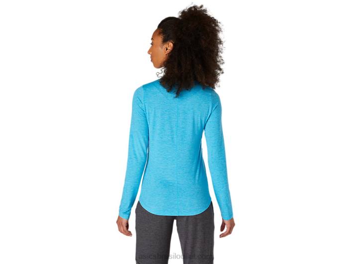 top de manga comprida urze feminino 462T4117 água digital Asics
