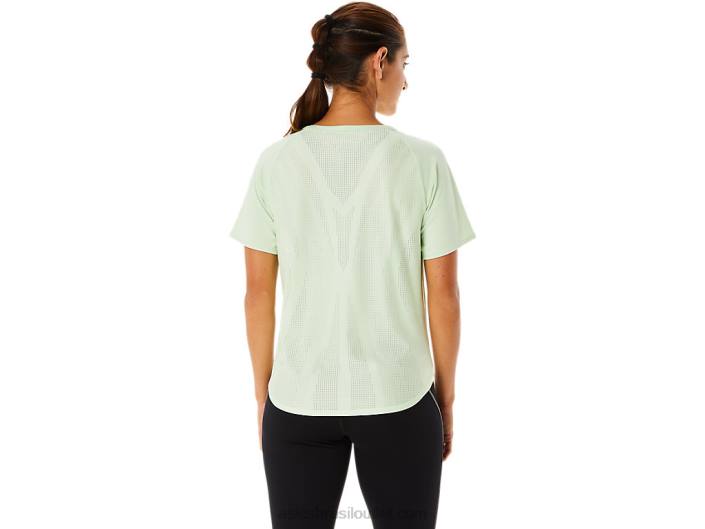 top de manga curta feminino actibreeze 462T2326 sussurro verde Asics