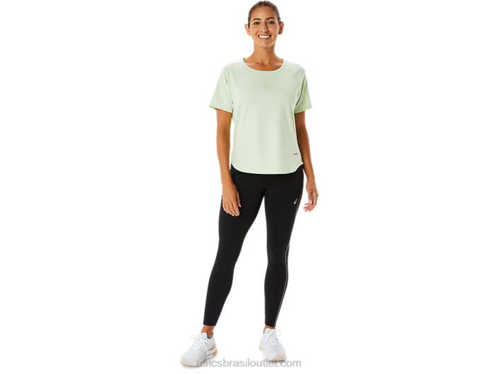top de manga curta feminino actibreeze 462T2326 sussurro verde Asics