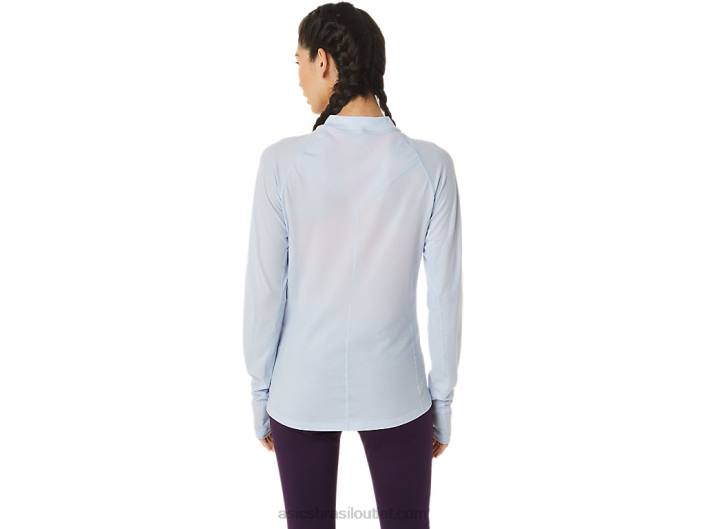 top de manga longa para corrida de inverno feminino 462T2798 céu macio Asics