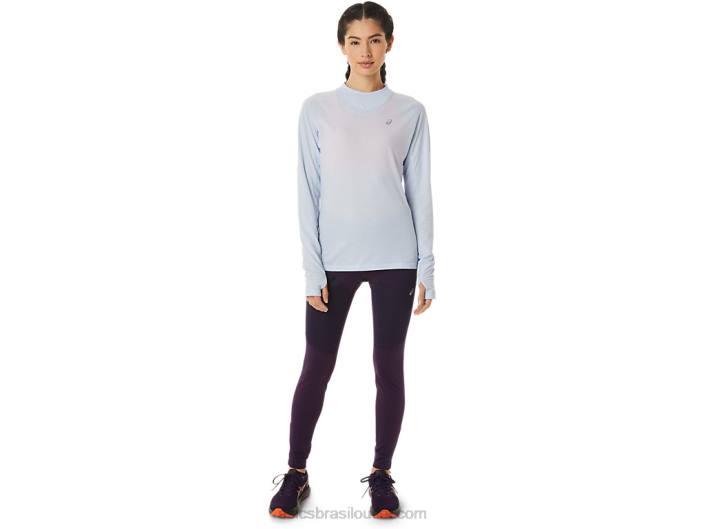 top de manga longa para corrida de inverno feminino 462T2798 céu macio Asics