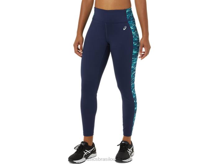 desempenho 7/8 feminino justo 462T3788 casaco de pavão/gelo fresco multi Asics